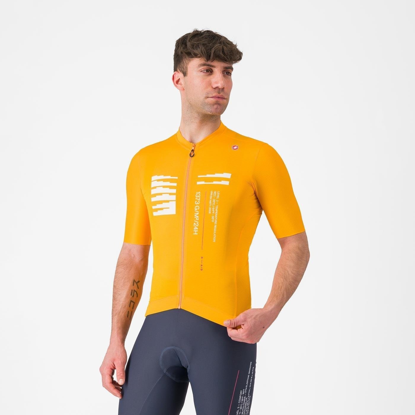 Castelli - tricou ciclism maneca scurta tailored fit - Espresso R--A/D Jersey - gri inchis Smokey