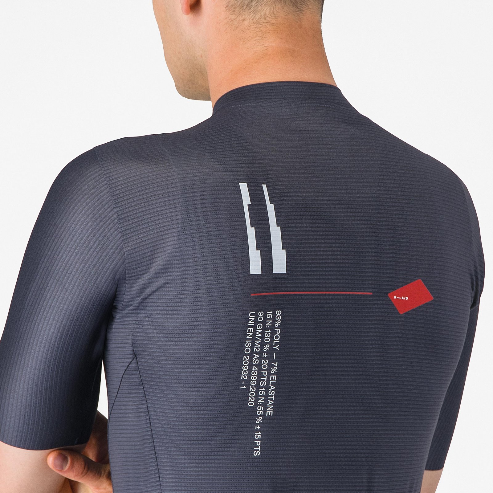 Castelli - tricou ciclism maneca scurta tailored fit - Espresso R--A/D Jersey - gri inchis Smokey