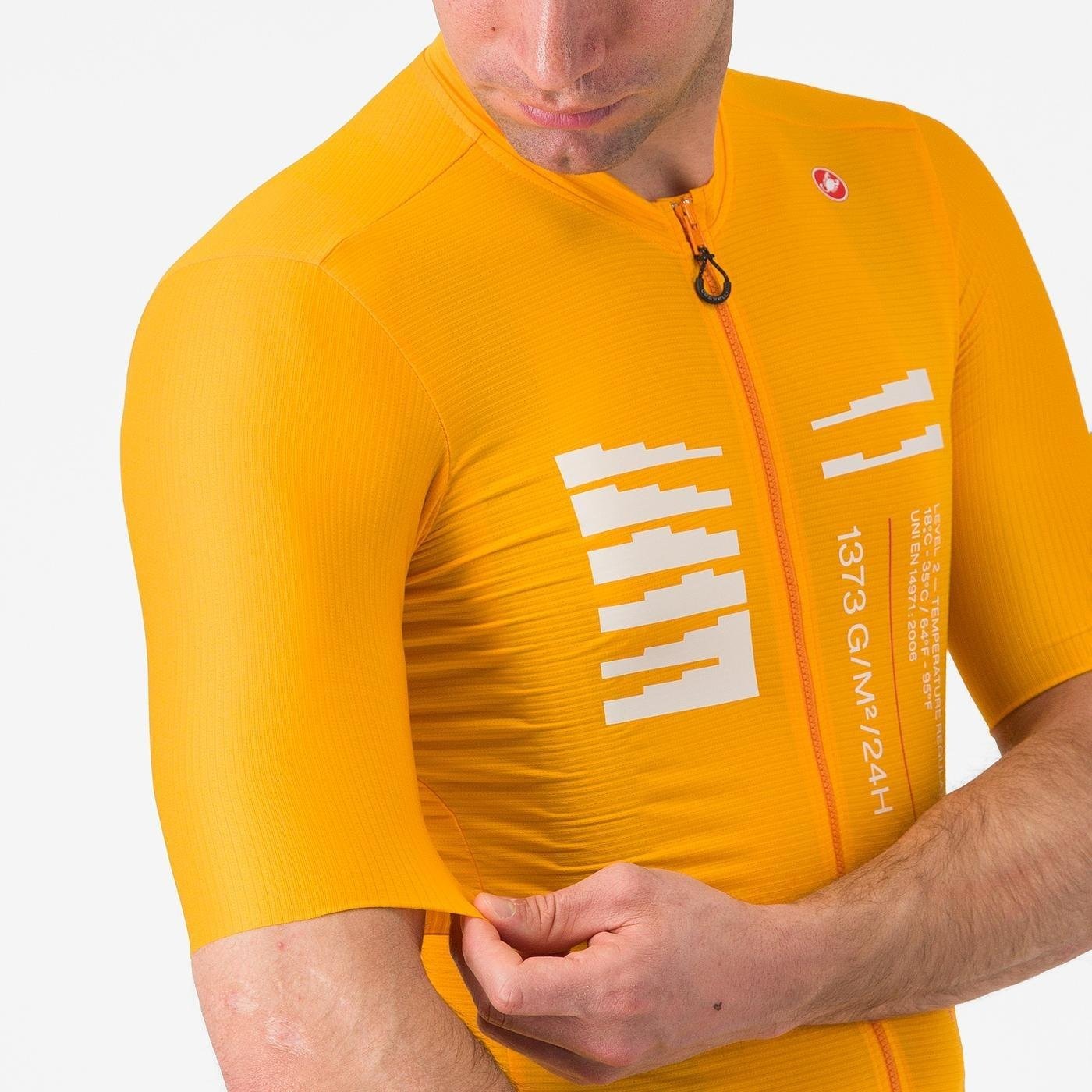 Castelli - tricou ciclism maneca scurta tailored fit - Espresso R--A/D Jersey - gri inchis Smokey