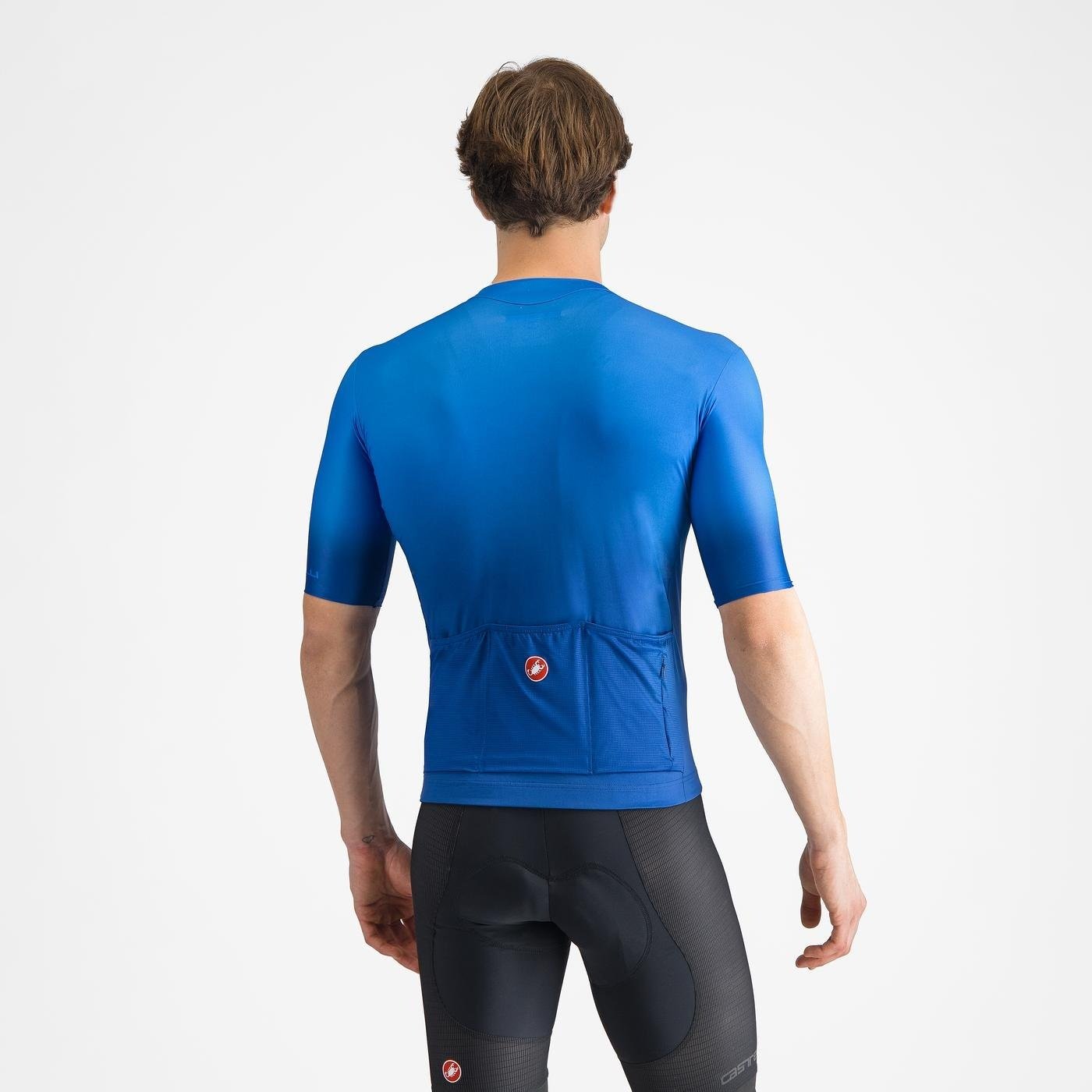 Castelli - tricou ciclism maneca scurta tailored fit cu protectie solara - Upf Jersey - 20-38 gr C - albastru azzurro