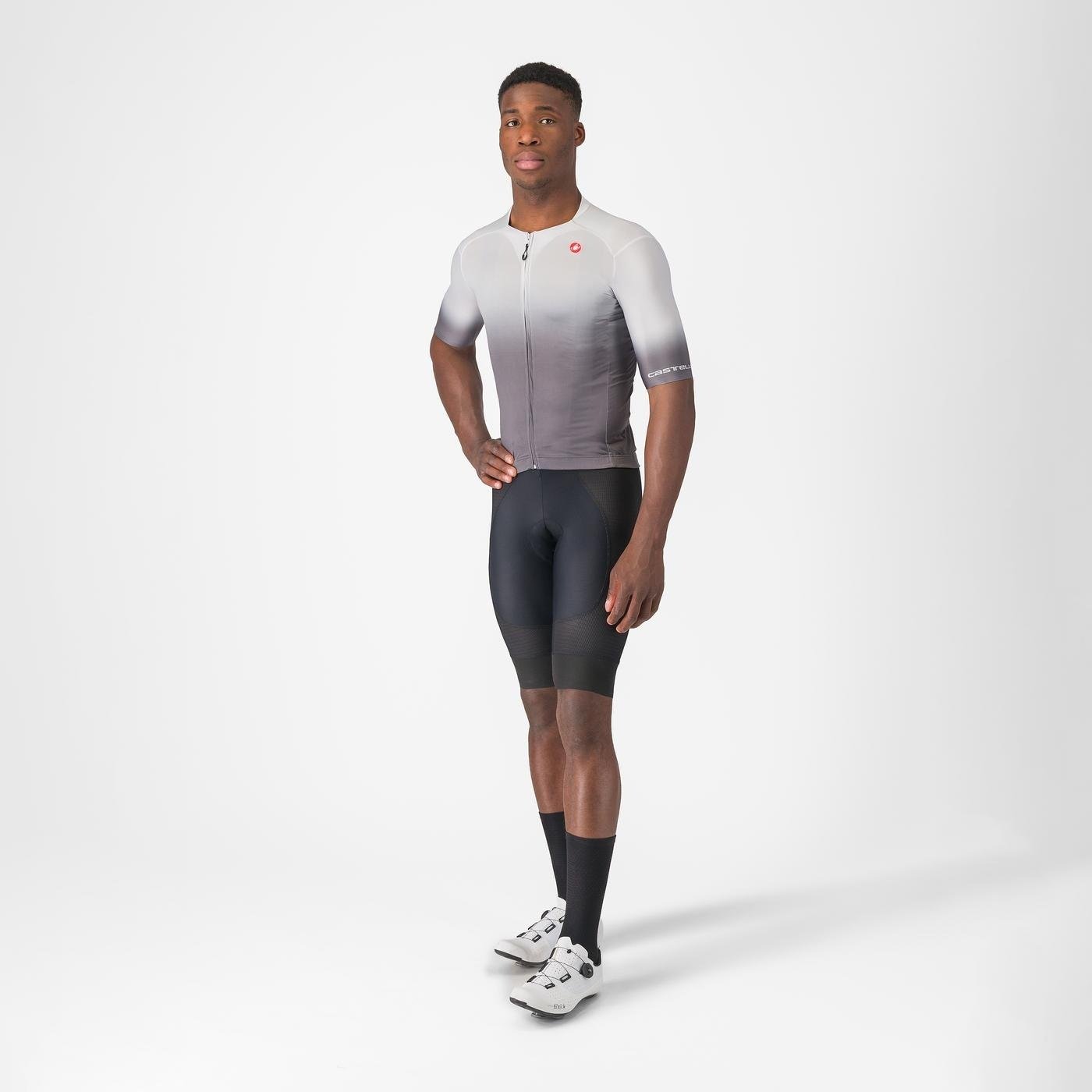 Castelli - tricou ciclism maneca scurta tailored fit cu protectie solara - Upf Jersey - 20-38 gr C - albastru azzurro