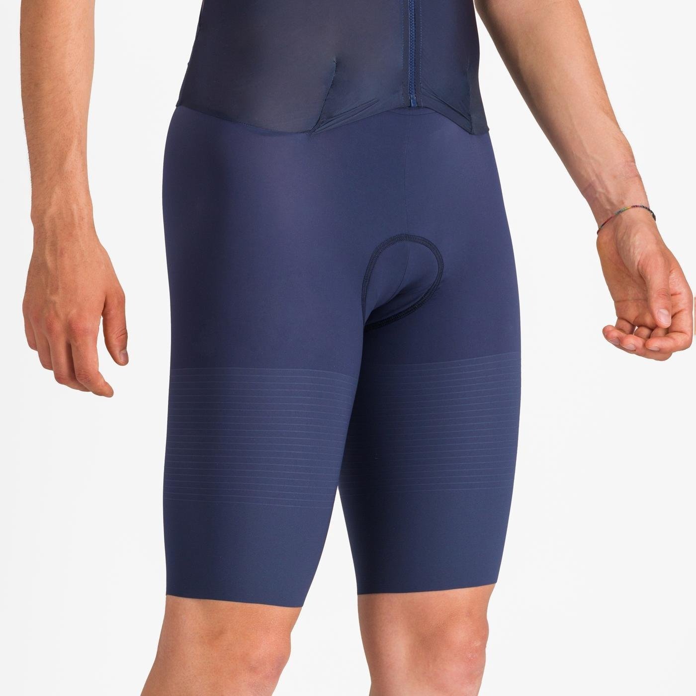 Castelli - costum triatlon cu maneca scurta - Pr 2 Speed Suit - albastru | alb