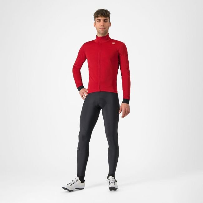 Castelli - jacheta ciclism 4-14 gr C - Salto - Rosu Pro