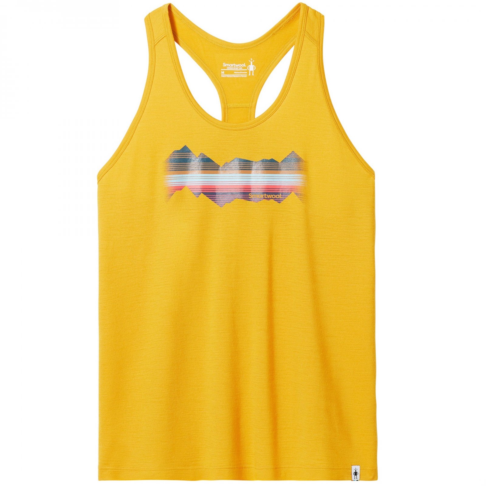 Smartwool - maiou sport femei Mountain Horizon Graphic W Tank - galben miere