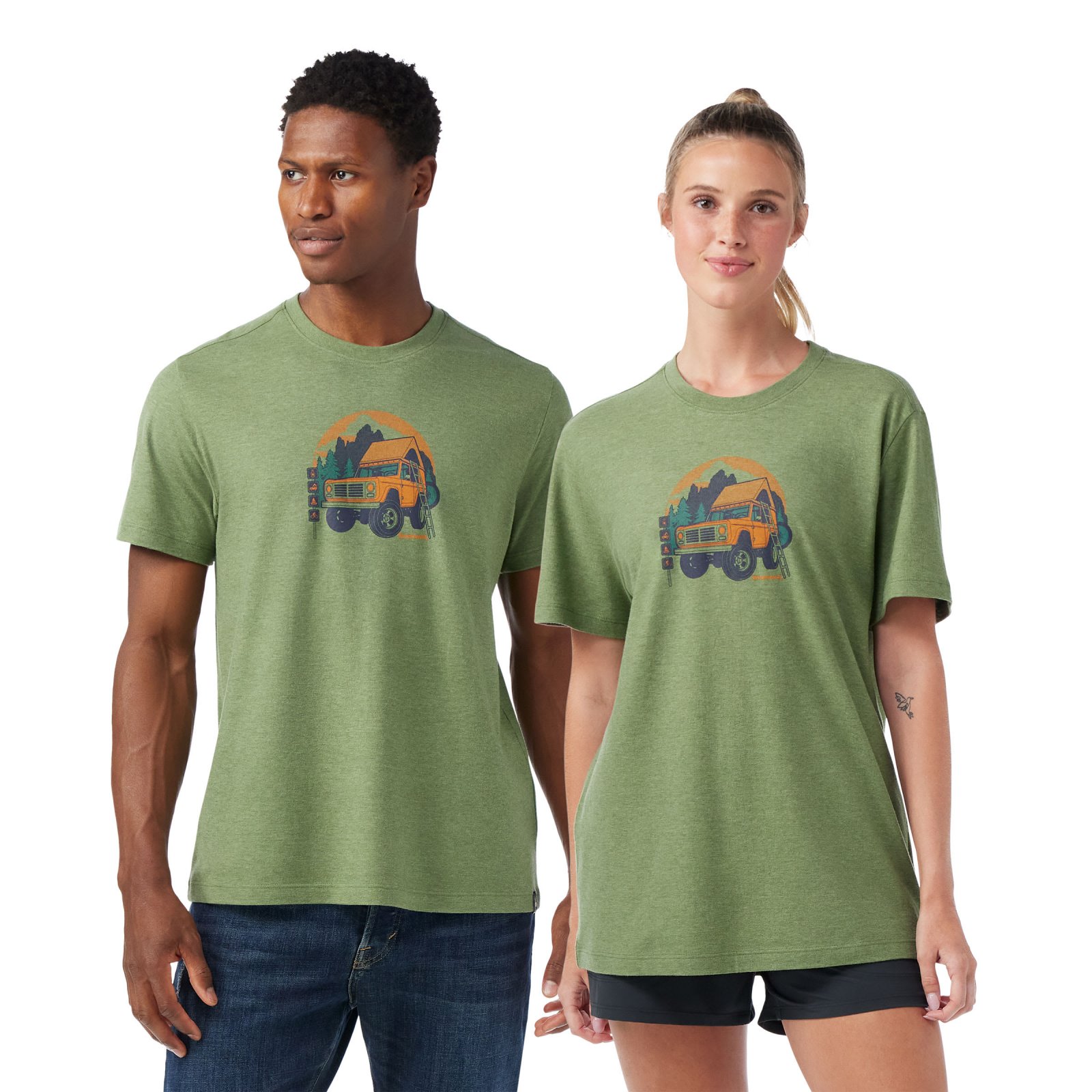 Smartwool - tricou merino - Long Weekend Short Sleeve Graphic Tee - Gri