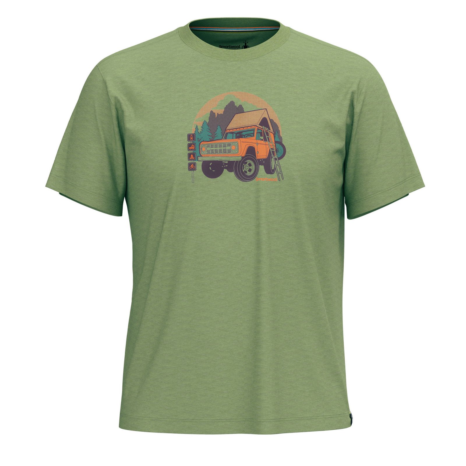 Smartwool - tricou merino - Long Weekend Short Sleeve Graphic Tee - Gri