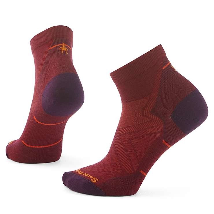 Smartwool - sosete merino - Run Zero Cushion Ankle Socks W - Rosu