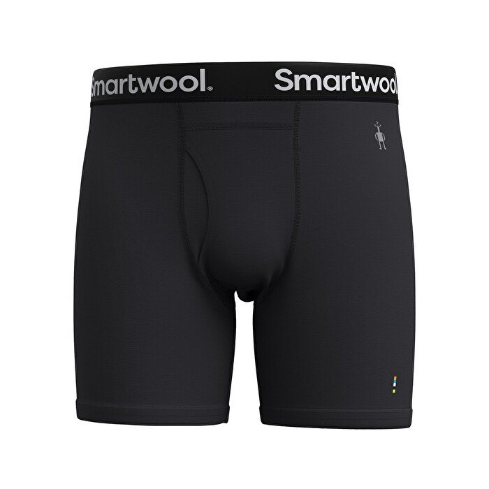 Smartwool - boxer merino - Merino Boxer Brief Boxed - Negru