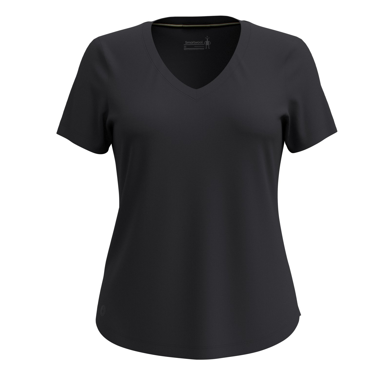 Smartwool - tricou merino - Active Ultralite V-Neck Short Sleeve W - Negru