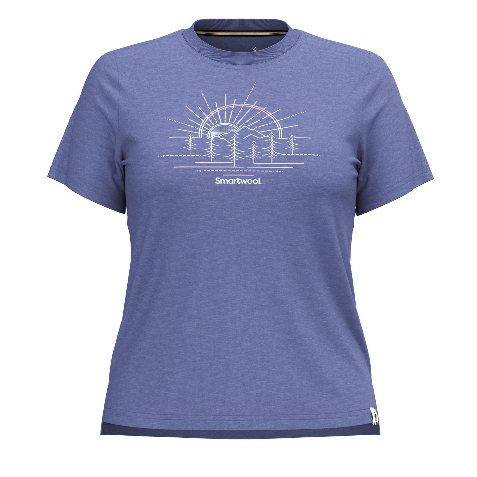Smartwool - tricou merino - Mountain Sol Short Sleeve Graphic Tee W - Albastru
