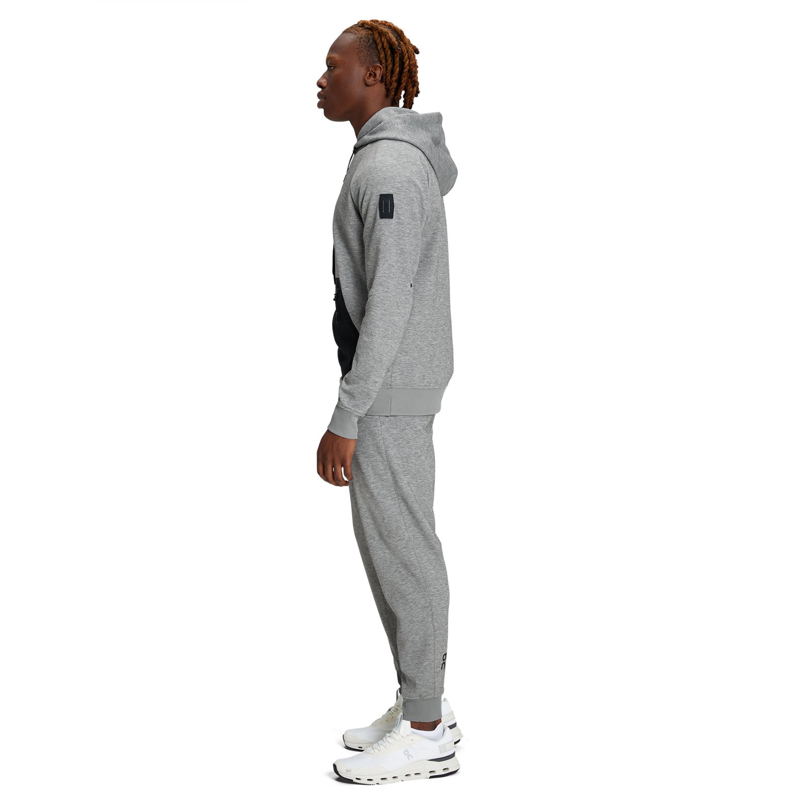 On Cloud - hanorac sport pentru barbati On new Hoodie - gri deschis negru