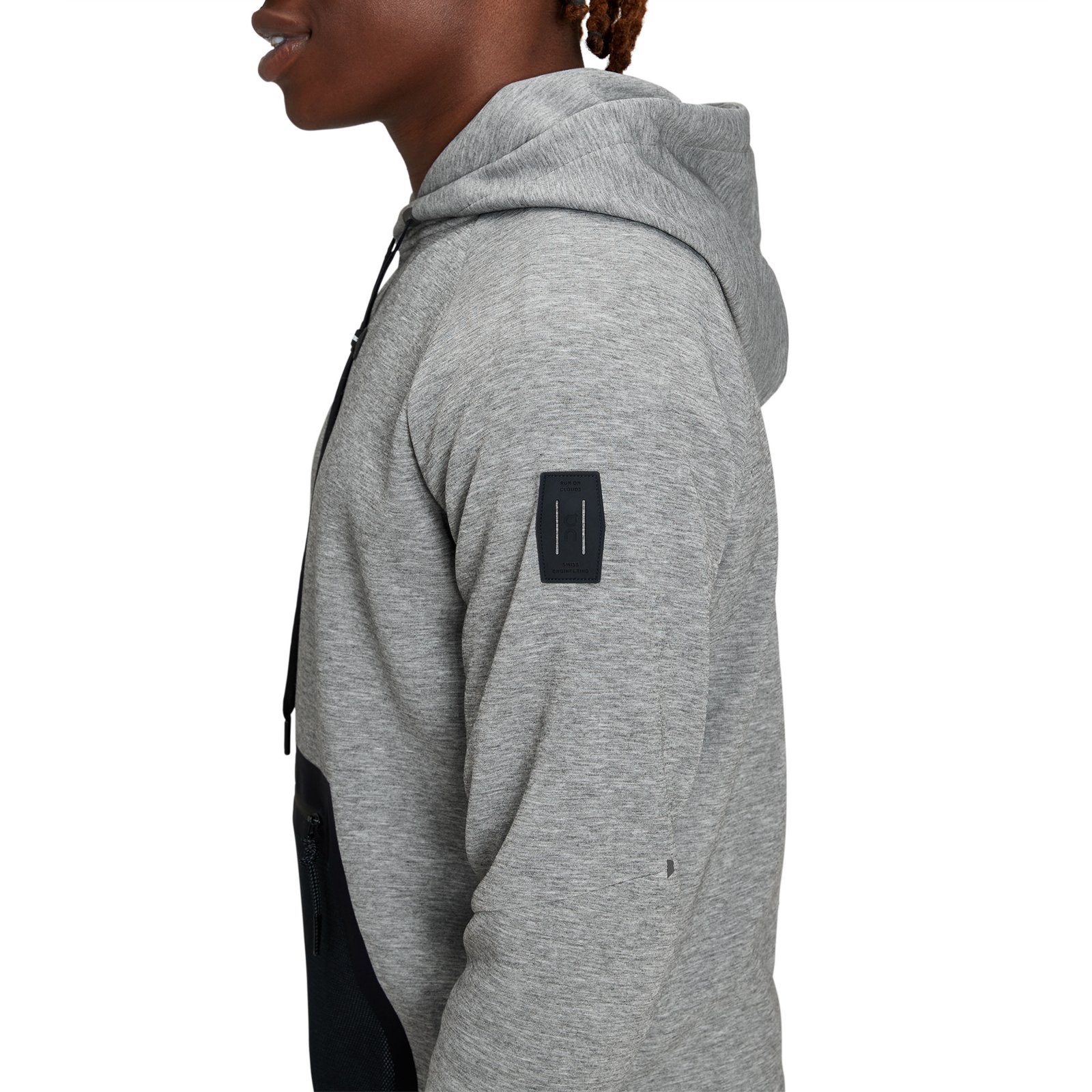 On Cloud - hanorac sport pentru barbati On new Hoodie - gri deschis negru