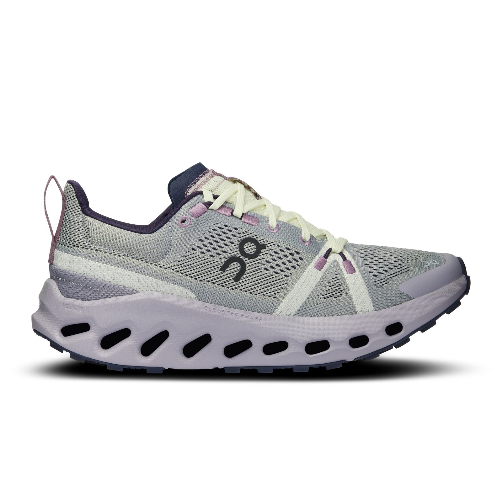 On - pantofi alergare trail - Cloudsurfer Trail W - mov gri deschis alb