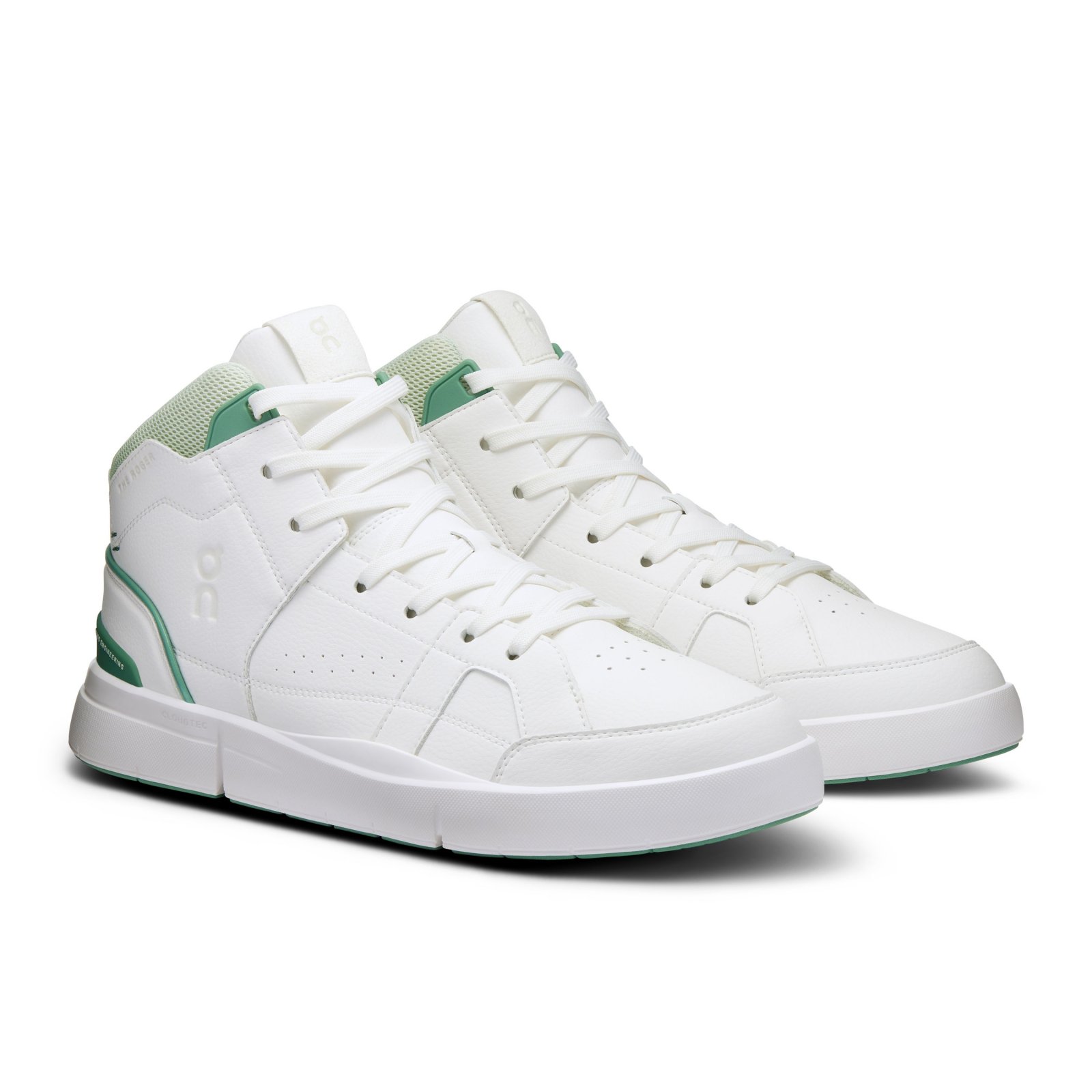 On - pantofi sport - THE ROGER Clubhouse Mid - White | Sandstone