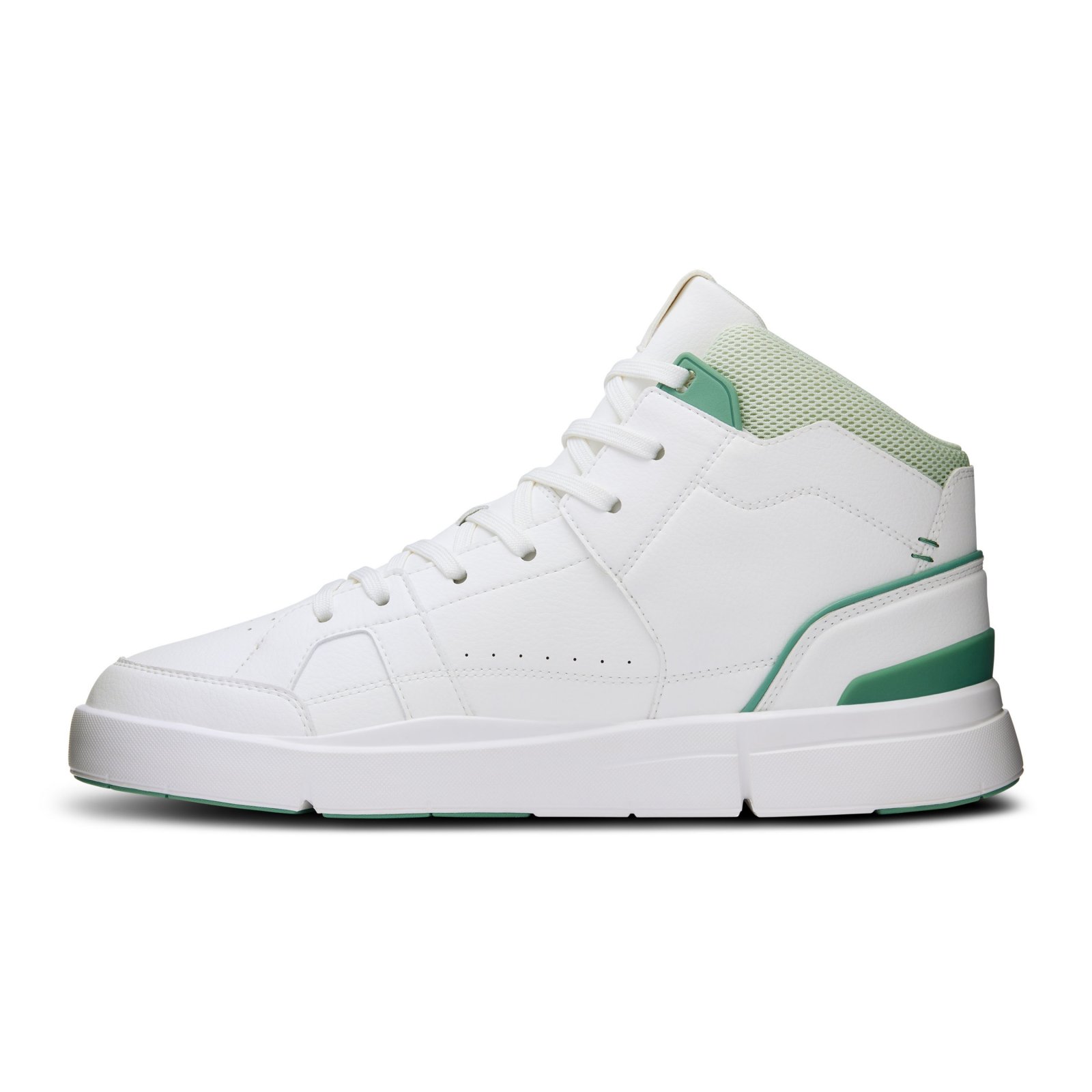 On - pantofi sport - THE ROGER Clubhouse Mid - White | Sandstone