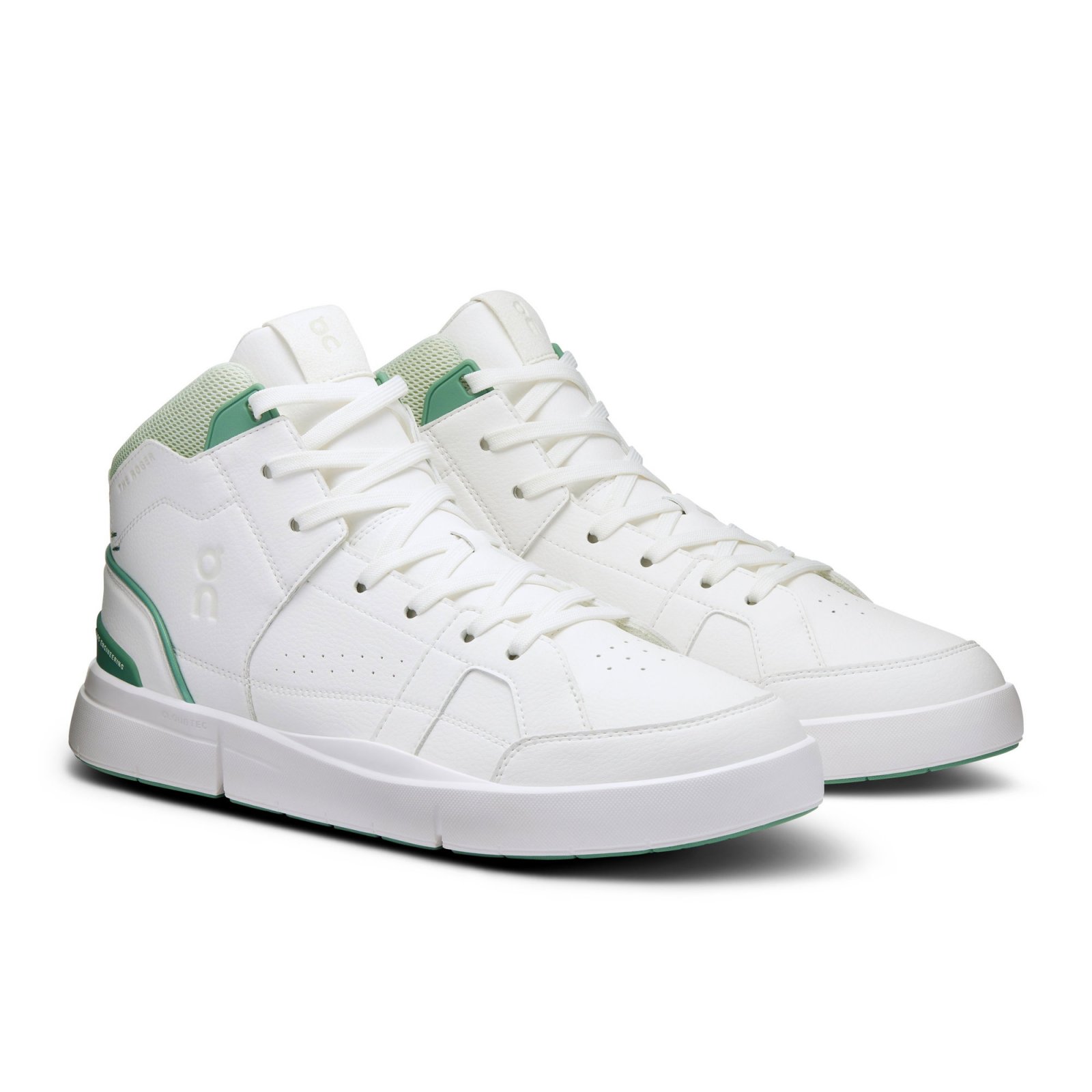 On - pantofi sport - THE ROGER Clubhouse Mid - White | Sandstone