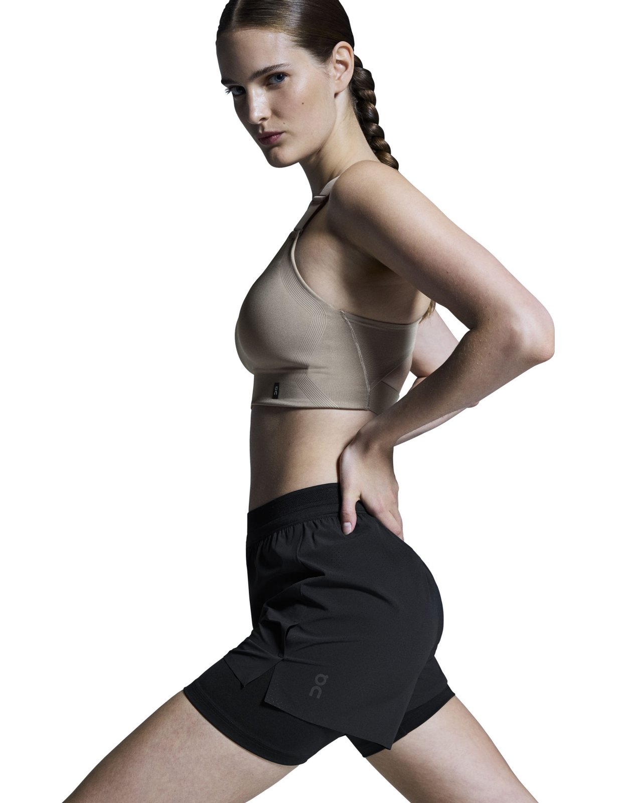 On - pantaloni scurti - 3" Performance 2/1 Shorts W - Black