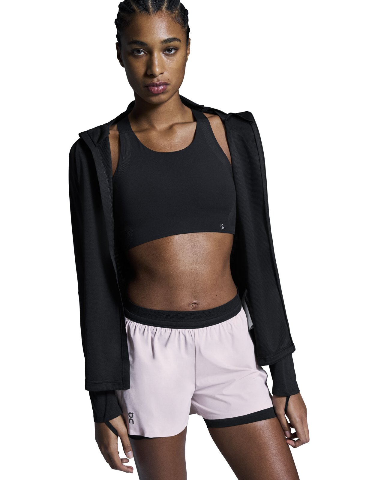 On - pantaloni scurti - 3" Performance 2/1 Shorts W - Black