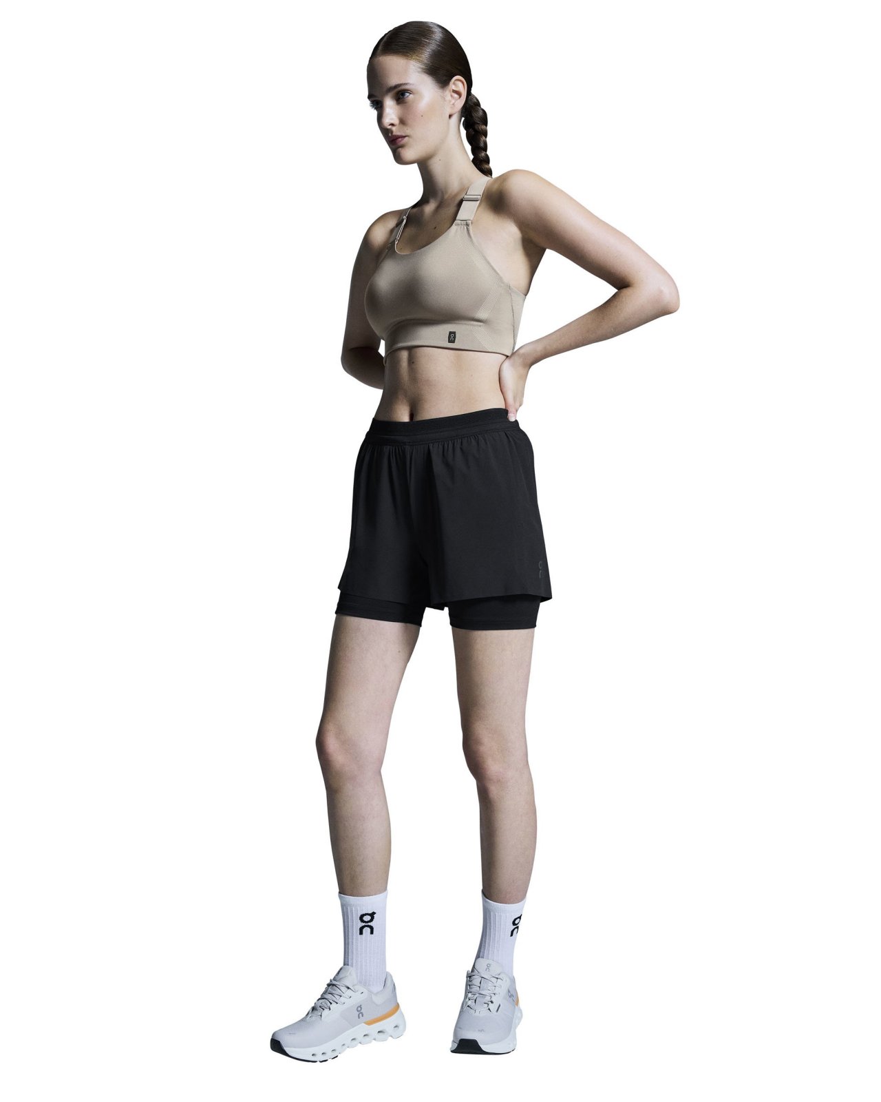 On - pantaloni scurti - 3" Performance 2/1 Shorts W - Black