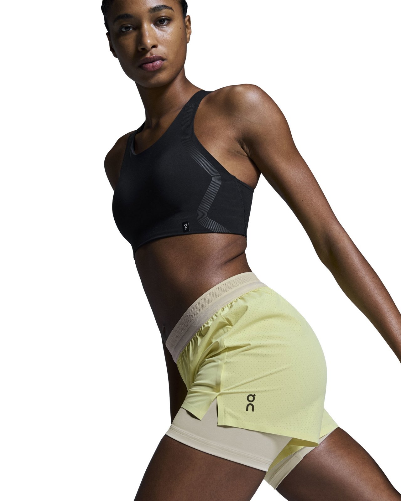 On - pantaloni scurti - 3" Performance 2/1 Shorts W - Black
