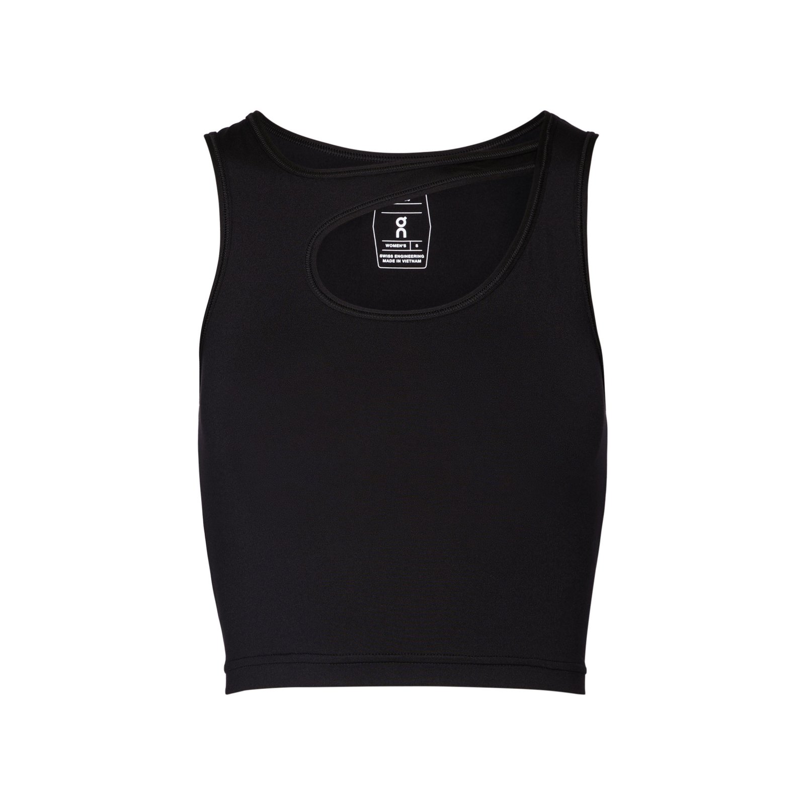 On - bustiera - Studio Cut-Out Crop W - Black