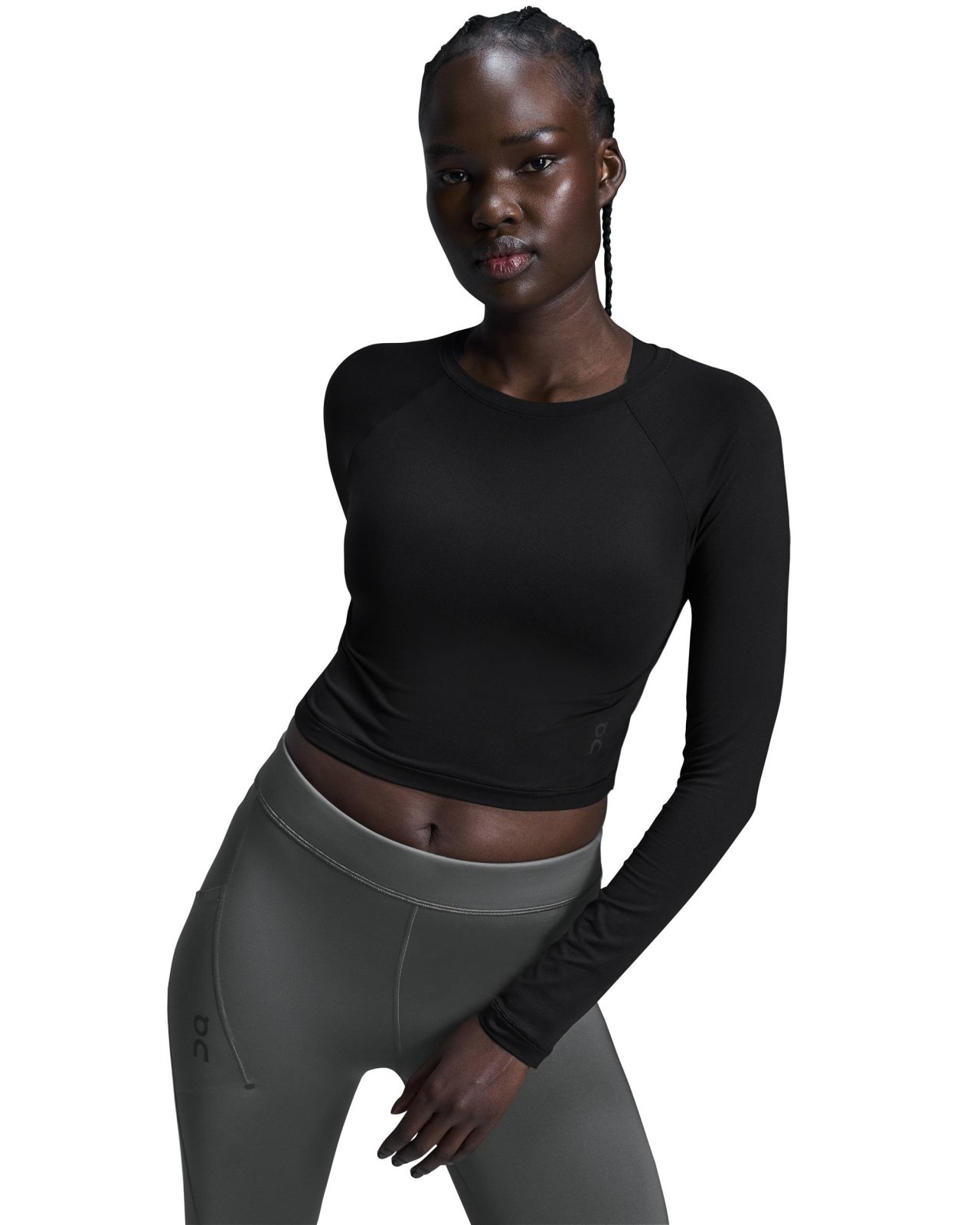 On - bluza - Studio Long-T Crop W - White