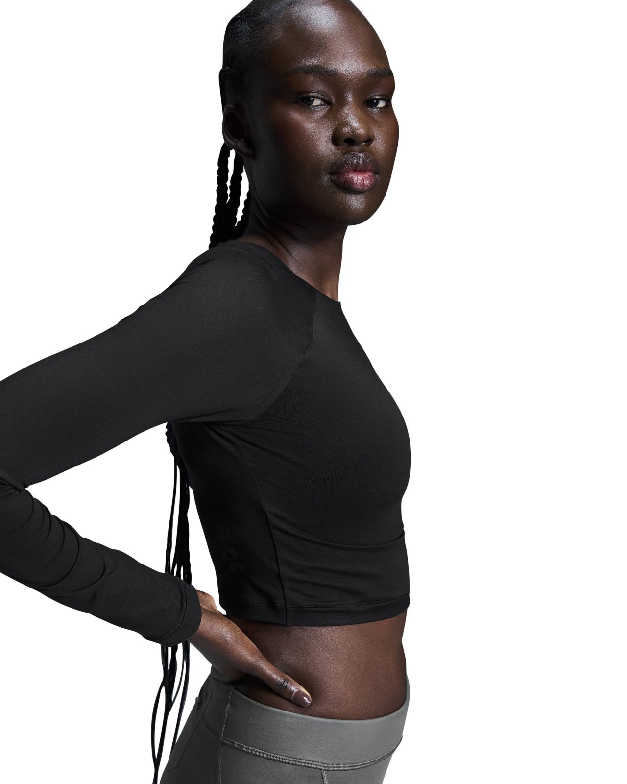 On - bluza - Studio Long-T Crop W - White
