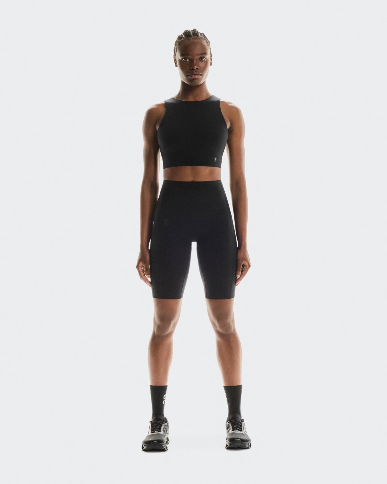 On - colanti - Studio Tights Short - negru