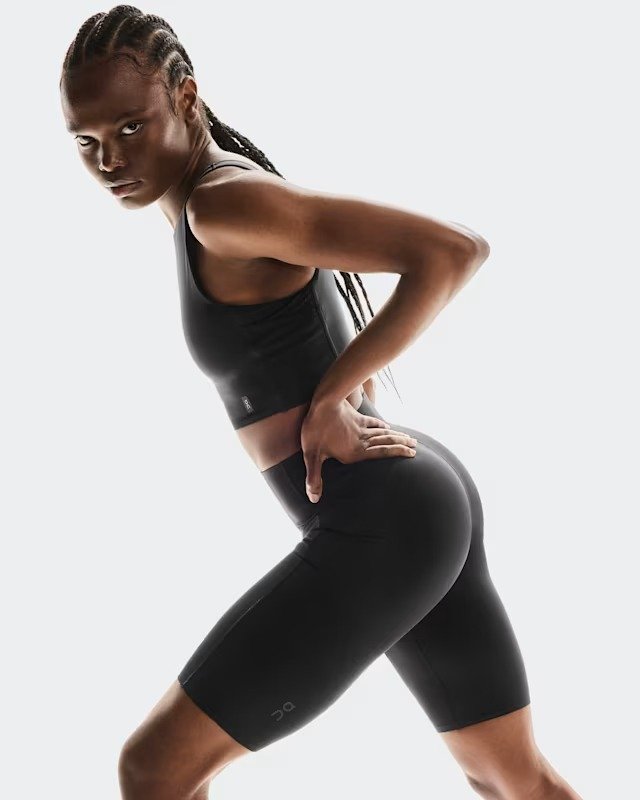 On - colanti - Studio Tights Short - negru
