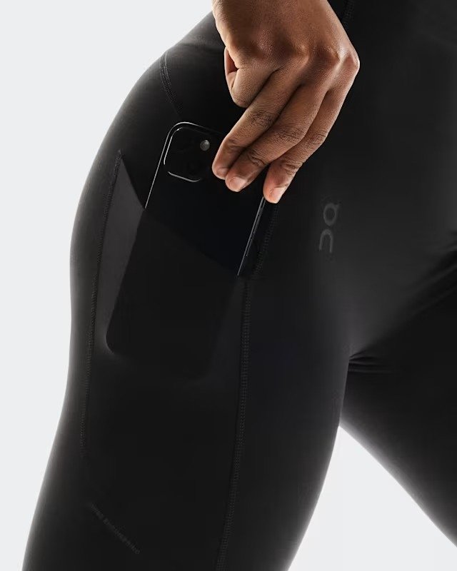 On - colanti - Studio Tights Short - negru