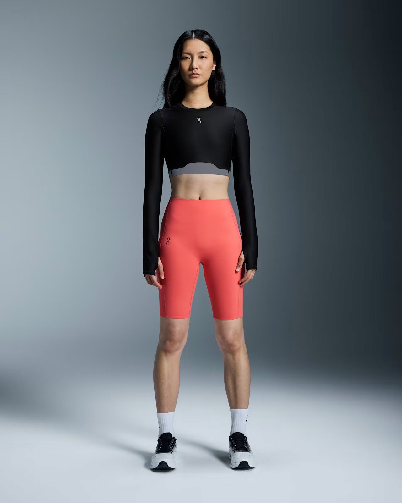 On - colanti - Studio Tights Short - negru