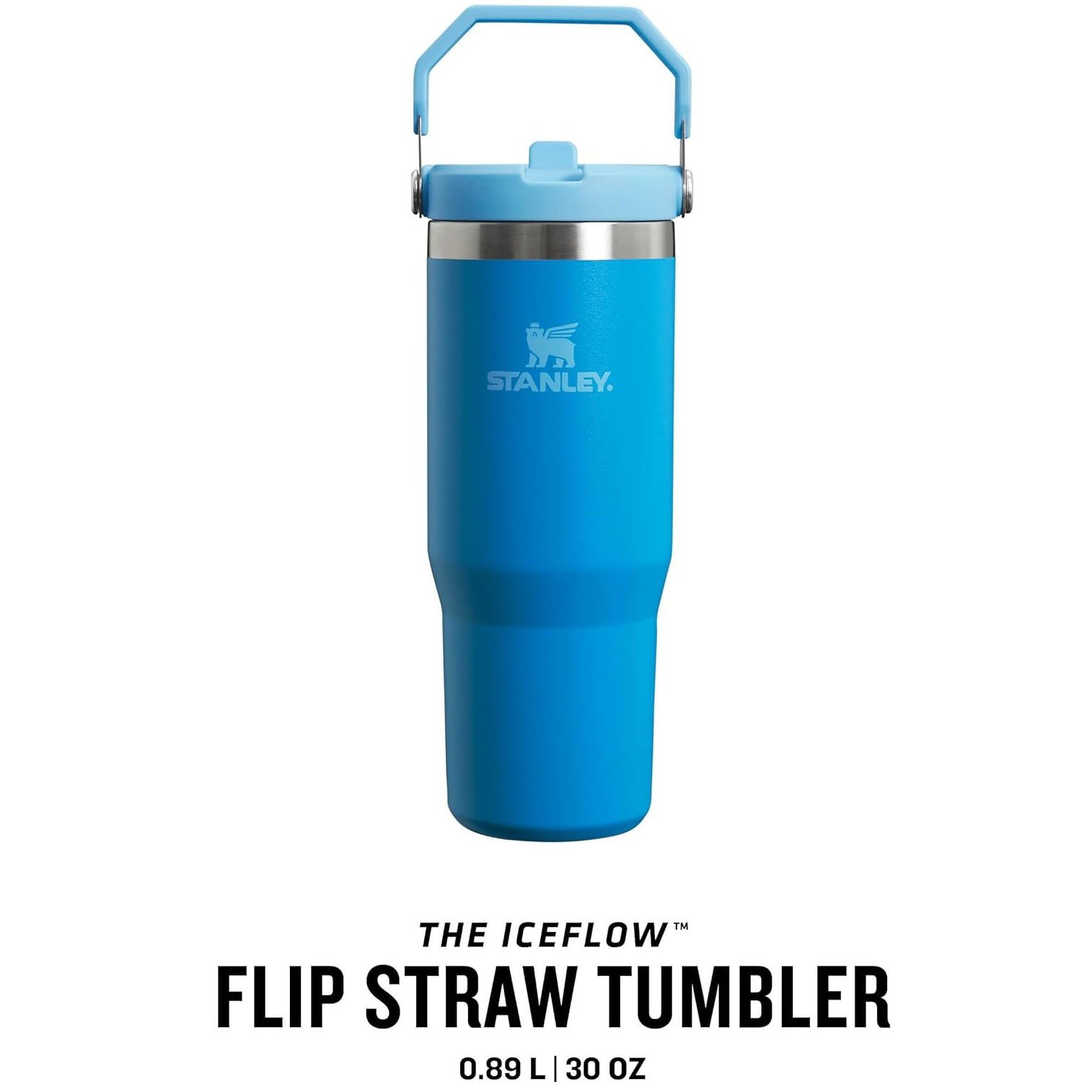 Stanley - termos tip sticla cu pai - Iceflow Flip Straw Tumbler - Plum - 890 ml