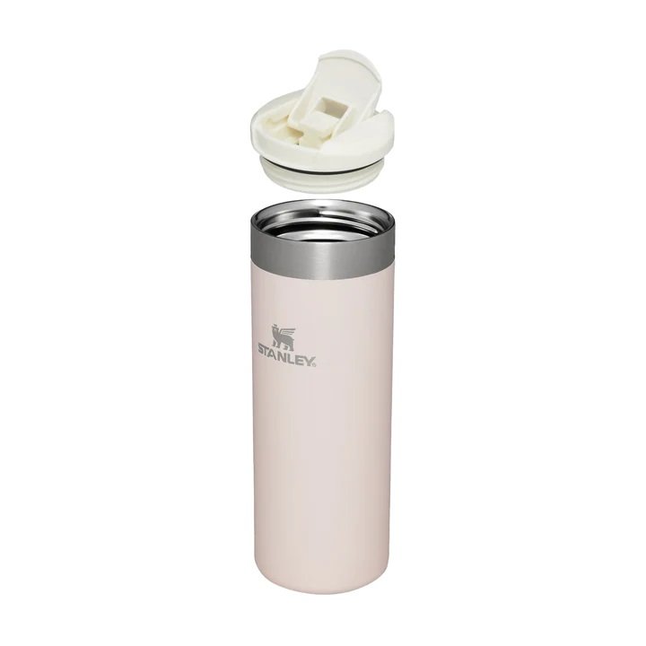 Stanley - termos mic calatorie The Aerolight Transit Mug - roz deschis cuart - 470 ml