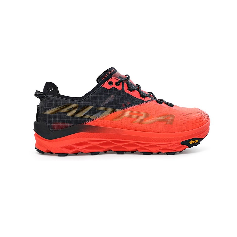 Pantofi alergare montana pentru femei Mont Blanc - portocaliu Coral negru
