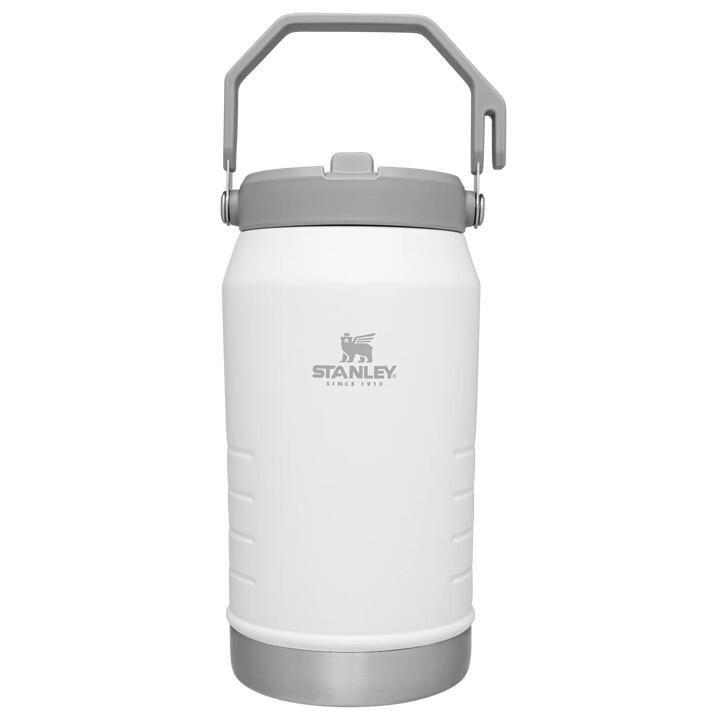 Stanley - termos clasic cu maner - The IceFlow Flip Straw Jug - negru - 1.9 Litri