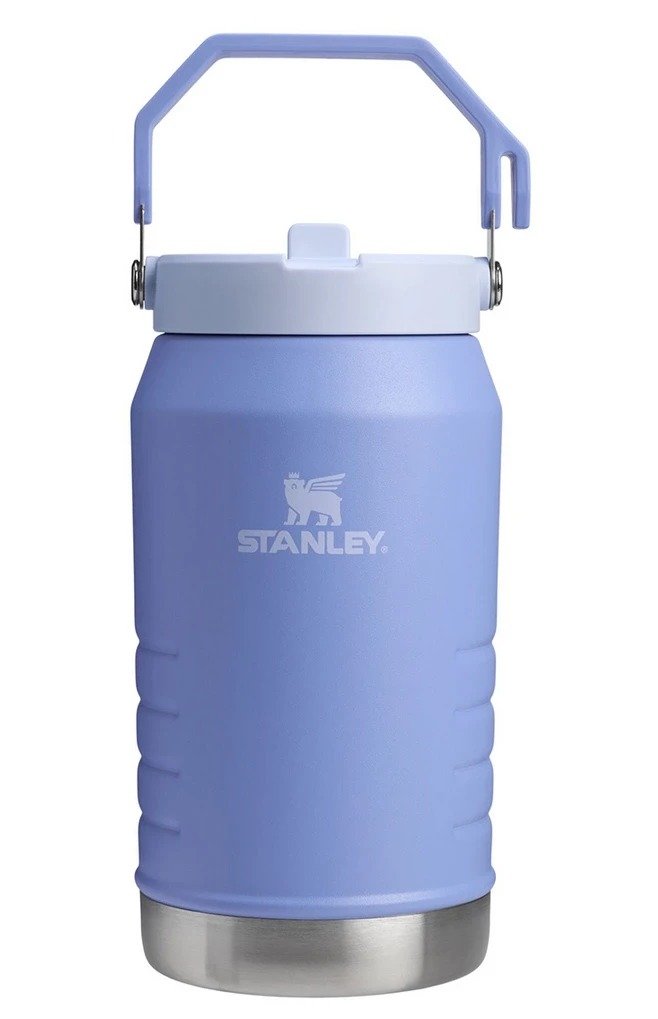 Stanley - termos clasic cu maner - The IceFlow Flip Straw Jug - negru - 1.9 Litri