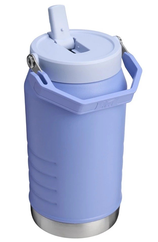 Stanley - termos clasic cu maner - The IceFlow Flip Straw Jug - negru - 1.9 Litri