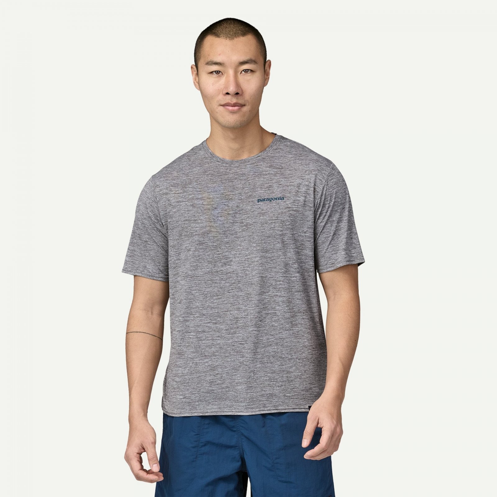Tricou - M Capilene Cool Daily Graphic Waters - Gri