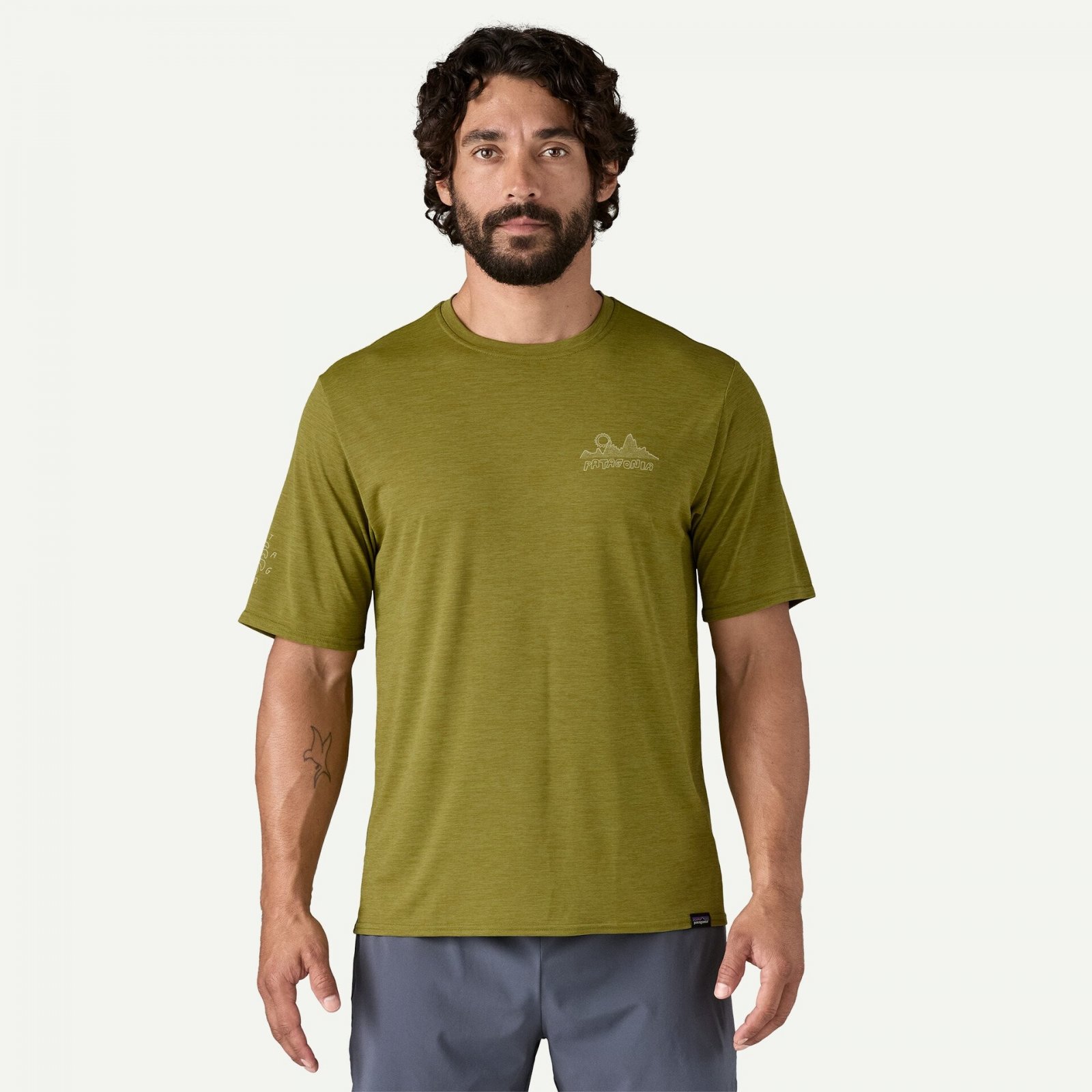 Tricou - M Capilene Cool Daily Graphic Lands - Albastru