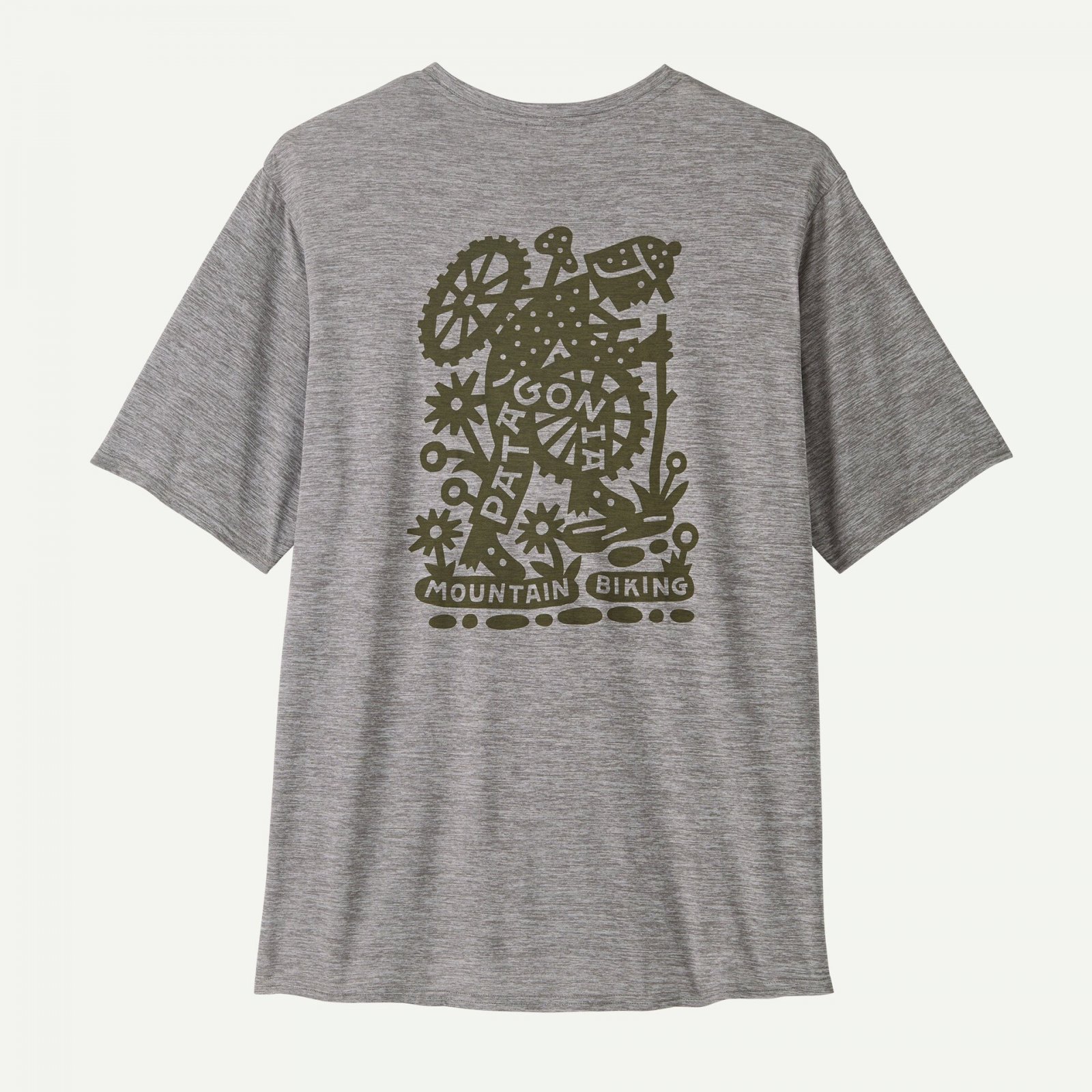 Tricou - M Capilene Cool Daily Graphic Lands - Albastru