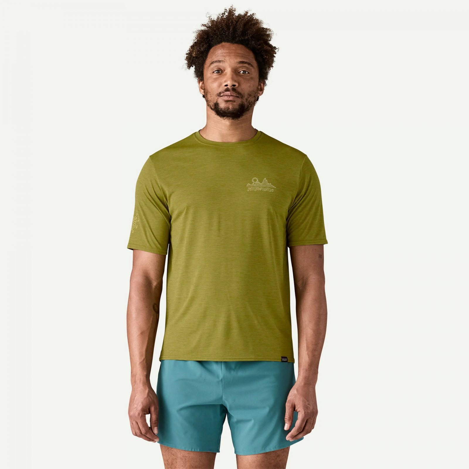 Tricou - M Capilene Cool Daily Graphic Lands - Albastru