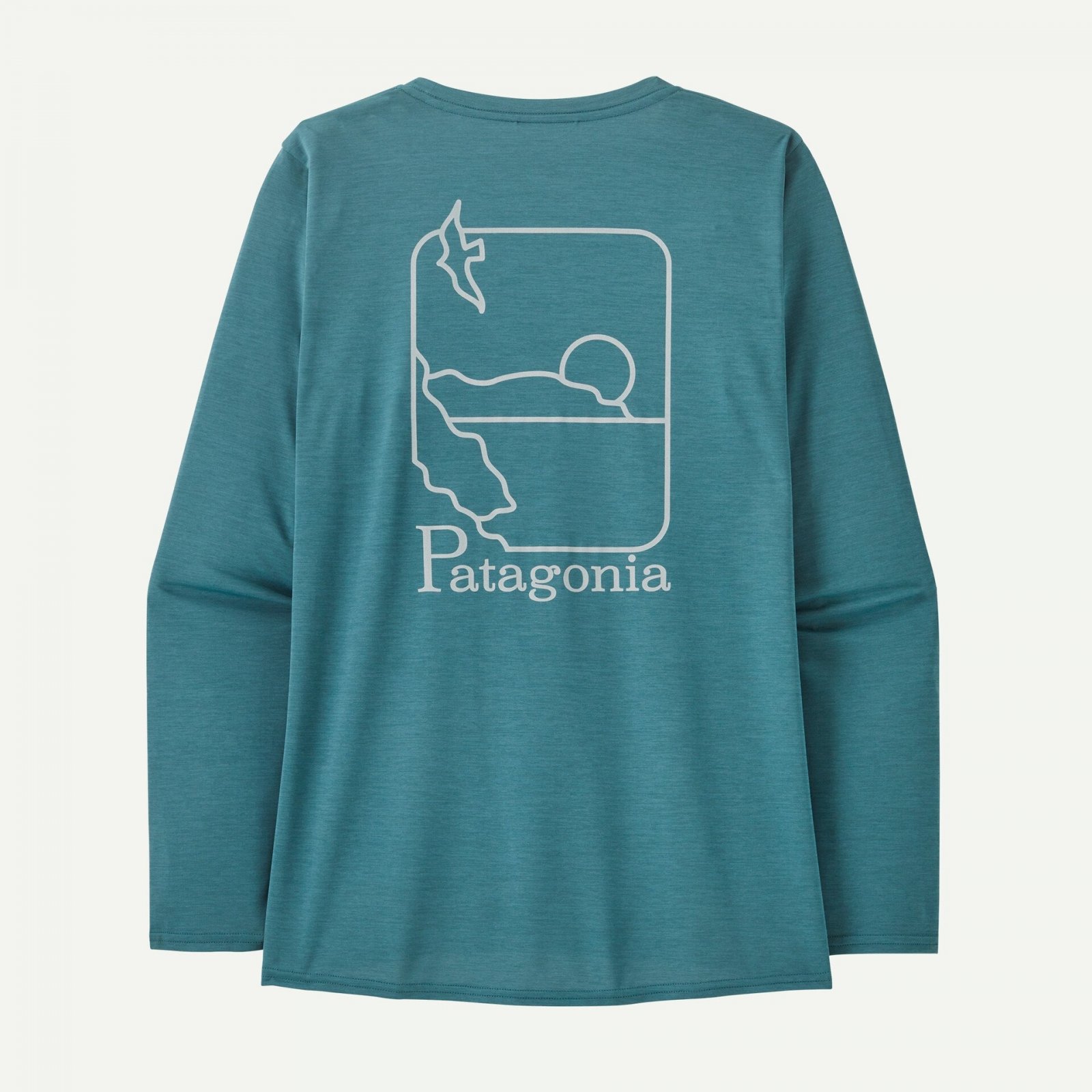 Bluza - W Capilene Cool Daily Graphic Waters - Albastru