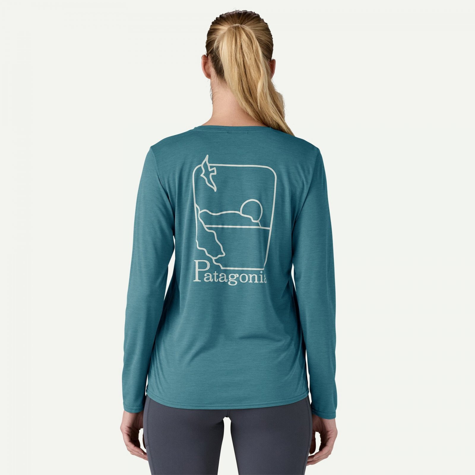 Bluza - W Capilene Cool Daily Graphic Waters - Albastru