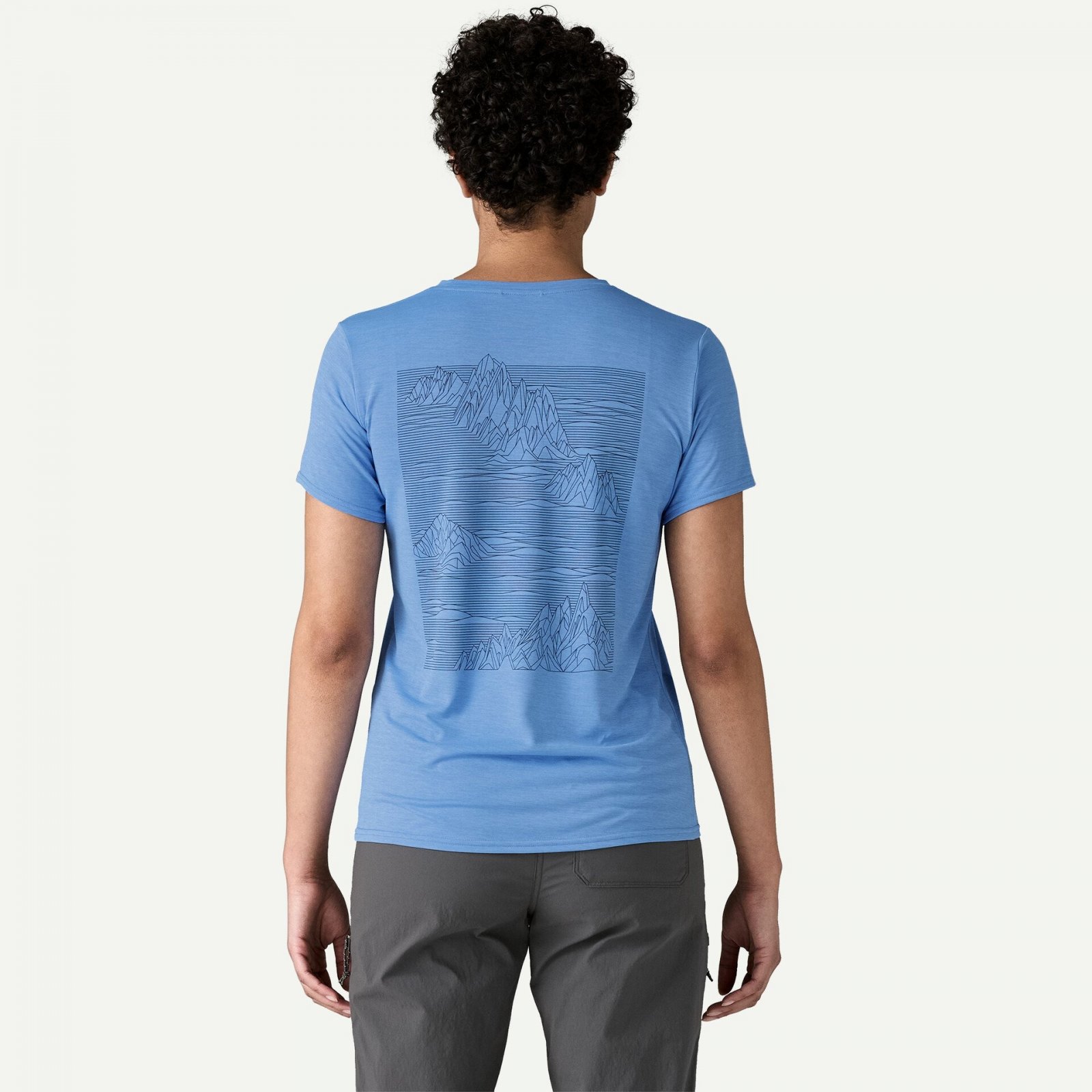 Tricou - W Capilene Cool Daily Graphic - Albastru