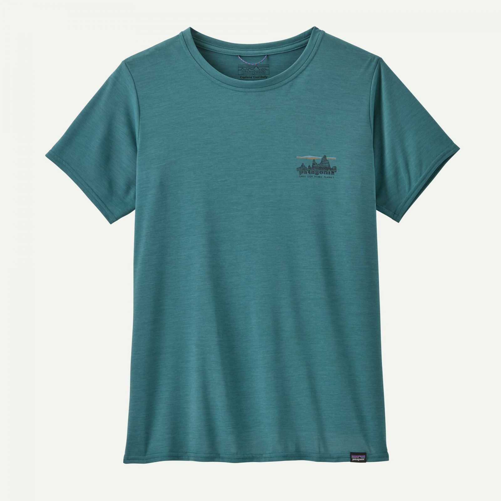 Tricou - W Capilene Cool Daily Graphic - Albastru