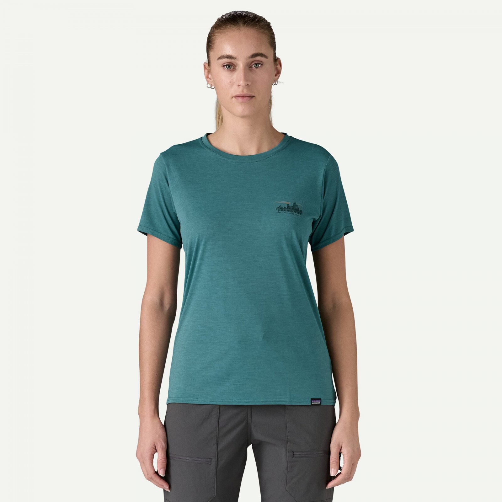 Tricou - W Capilene Cool Daily Graphic - Albastru