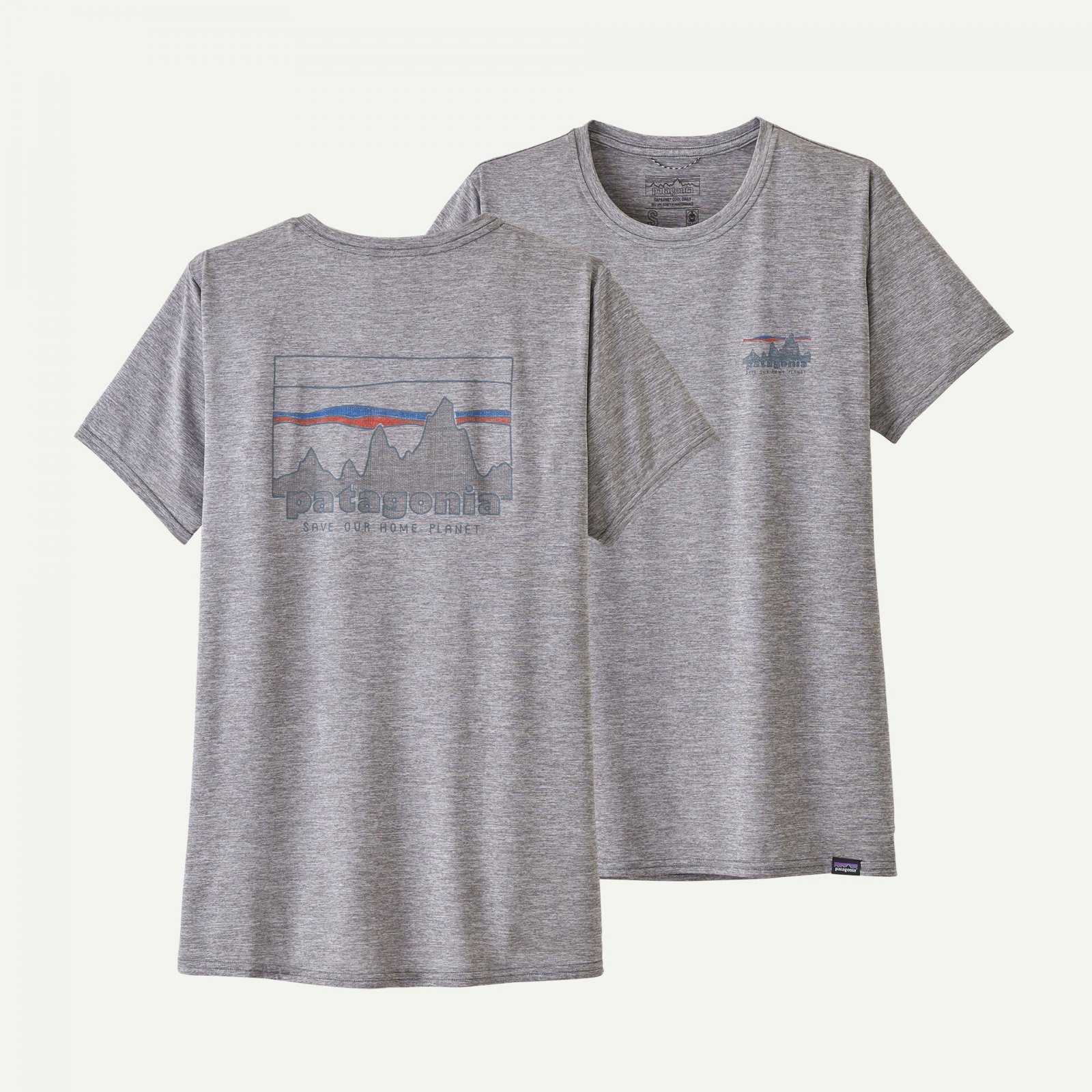 Tricou - W Capilene Cool Daily Graphic - Albastru