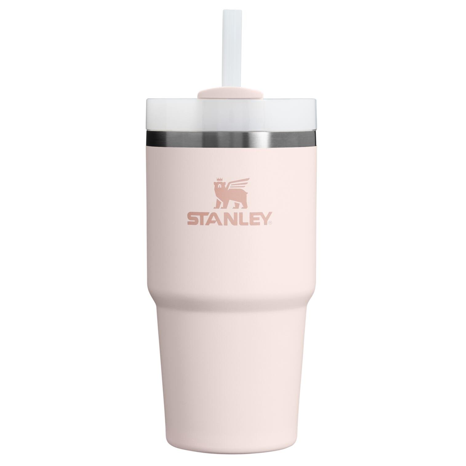 Stanley - termos tip sticla cu pai - Quencher H2.0 FlowState - Roz - 0.6L