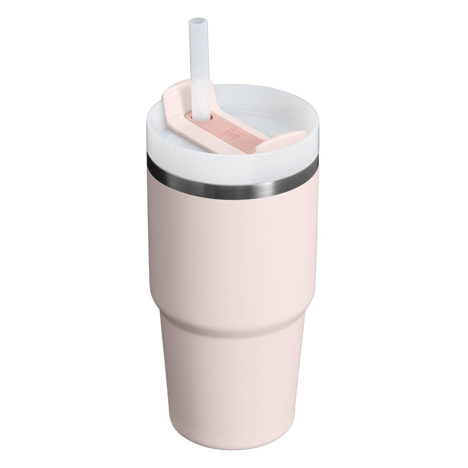Stanley - termos tip sticla cu pai - Quencher H2.0 FlowState - Roz - 0.6L