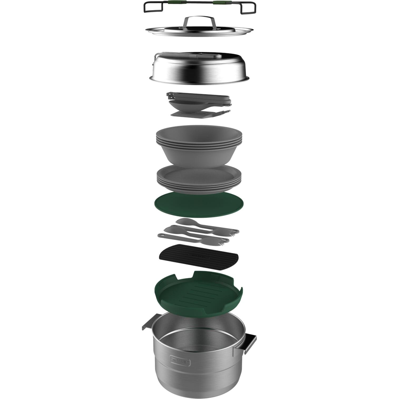 Stanley - set gatit - Adventure Full Kitchen Base Camp - Stainless Steel - 3.5 L